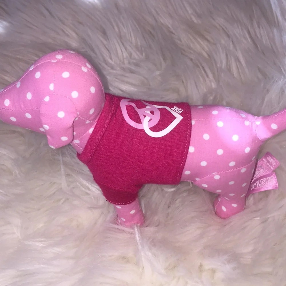 PINK collectible dog from Victoria’s Secret peace and heart sweater - Picture 2 of 5
